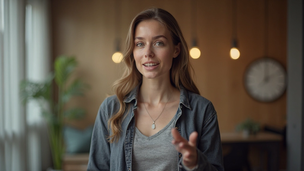 Nederlands spreekt in conversatie met natuurlijke gezichtsuitdrukkingen en lichaamshouding